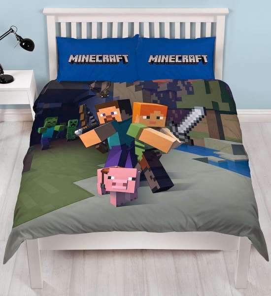 Minecraft Double Bed Duvet Set