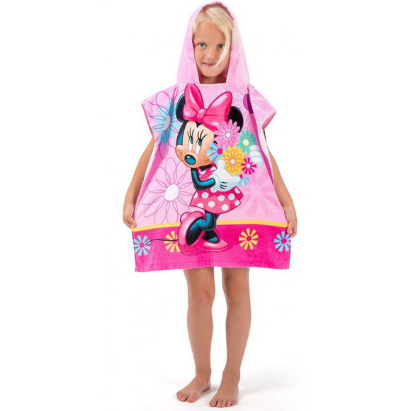 Minnie Mouse Towel Poncho pink