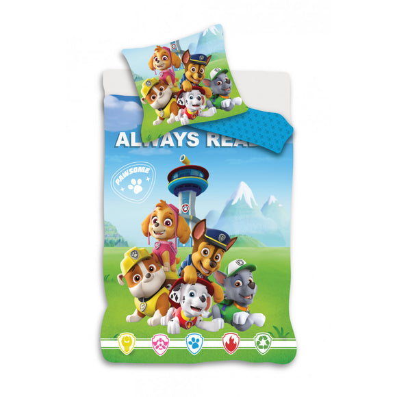 Paw Patrol Cot / Toddler Bed Duvet Set 'Always Ready'