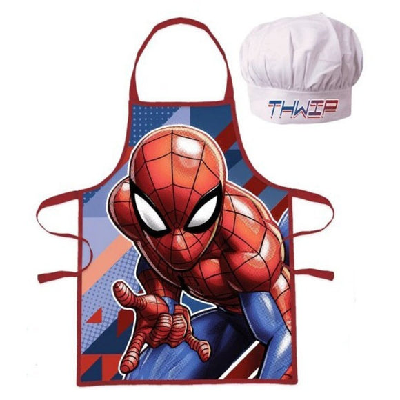 Spiderman Kids Cooking Chef Apron & Hat