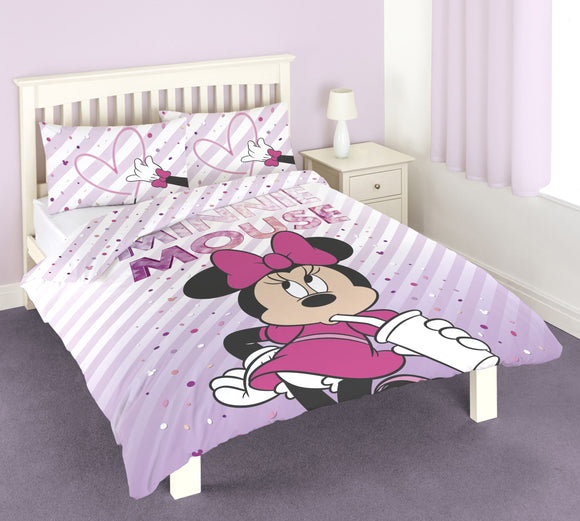 Minnie Mouse Double Bed Duvet Set