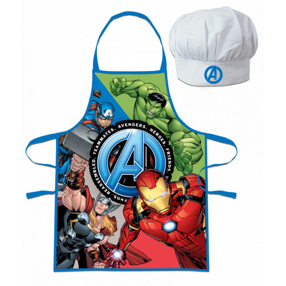 Avengers Kids Cooking Apron & Chef Hat