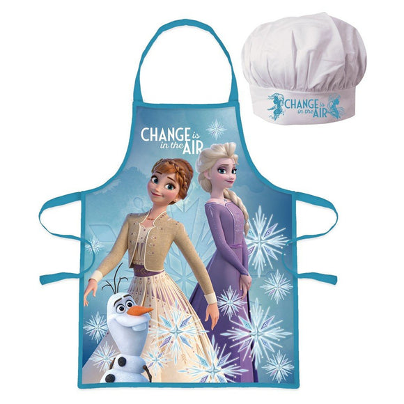 Frozen 'change is in the air' Cooking Apron & Chefs Hat Set