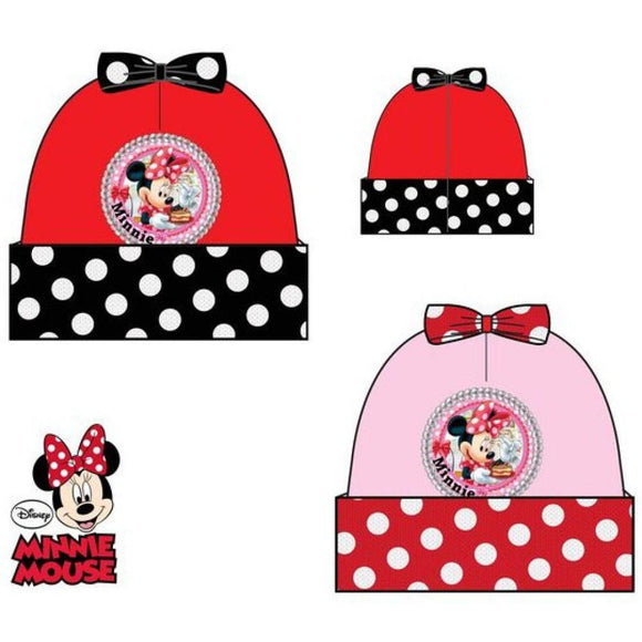 Minnie Mouse Girls Hat with Bow and PIcture