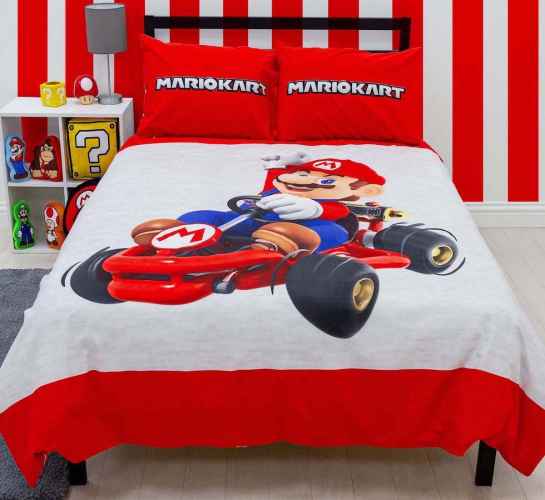 Super Mario Double Bed Duvet Set 'Red'