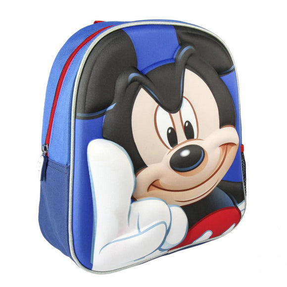Mickey Mouse 3D Image backpack (3D Mickey Mouse on the front)