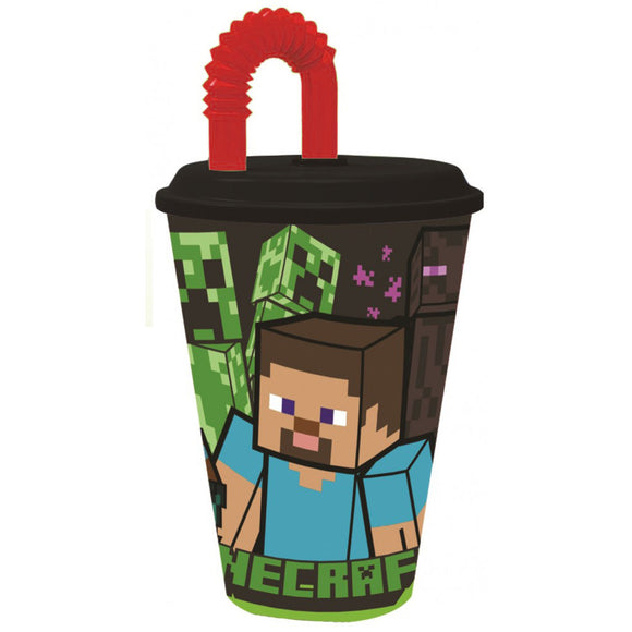Minecraft Straw Drinks Cup
