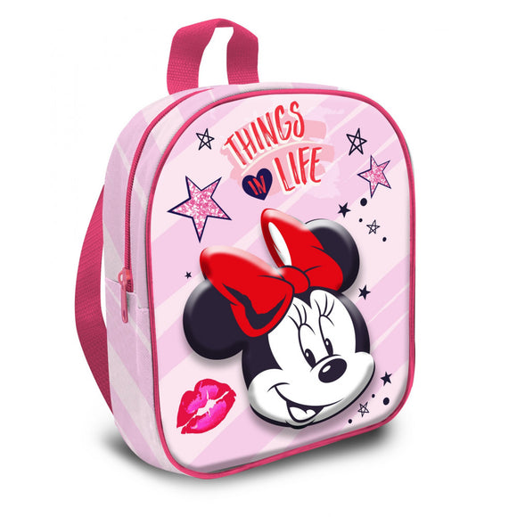 Minnie Mouse 3D image backpack (3D Minnie Mouse on the front)