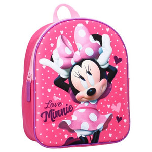 Minnie Mouse 3D Image backpack 'Love Minnie (3D Minnie Mouse on the front)