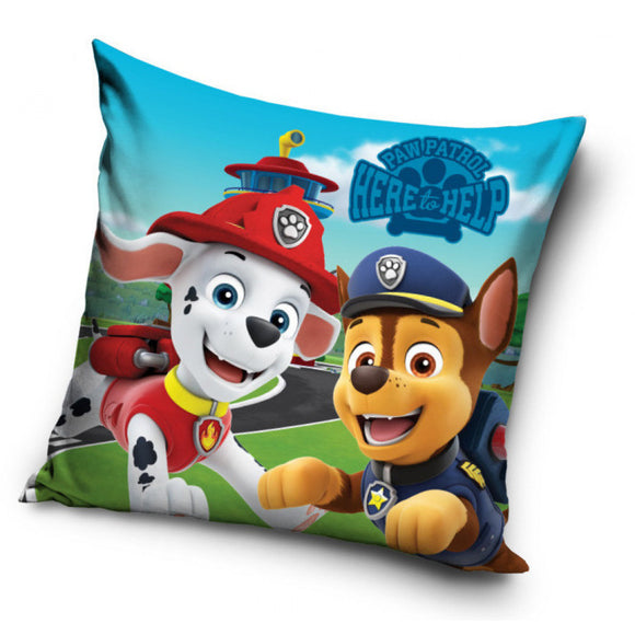 paw Patrol Chase & Marshal Prefilled Cushion / Pillow