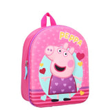 Peppa Pig Kids 3D Backpack (3D Peppa Pig on the front)
