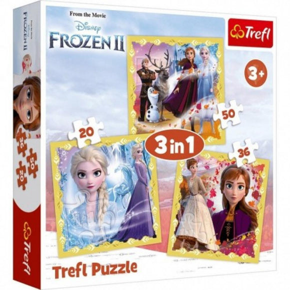 Frozen 2 (3 Jigsaws puzzles in 1). 3+