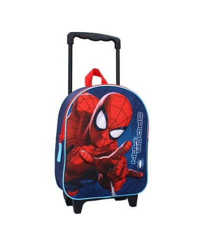 Spiderman Trolley Bag / Suitcase 3D Image and Spiderman Logo