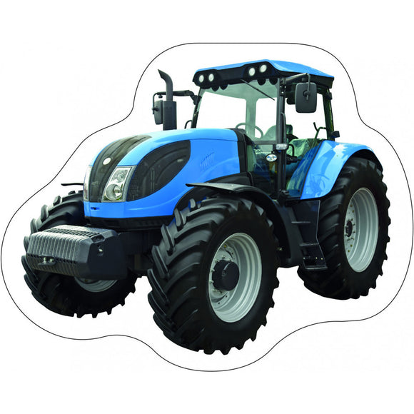 Tractor 'Blue' Prefilled Cushion / Pillow