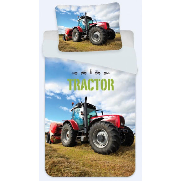 Tractor 'RED' Baby Cot/Toddler Bed Duvet Set