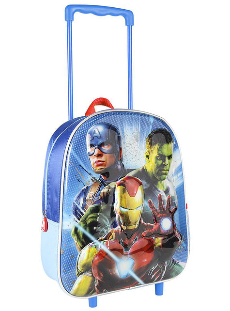 Avengers Trolley Bag / Suitcase 3D 'light blue'